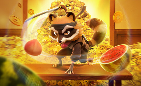 Jogue Ninja Raccoon Frenzy, 96,82% RTP